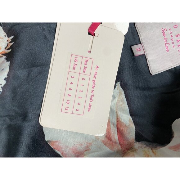 $675 Ted Baker Leather Jacket Furrly  Shearling Trim SIZE 2 US 6 Detached Sleeve - Picture 7 of 14